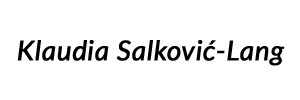 hier kommen Sie direkt zur offiziellen homepage von Klaudia Salkovic-Lang